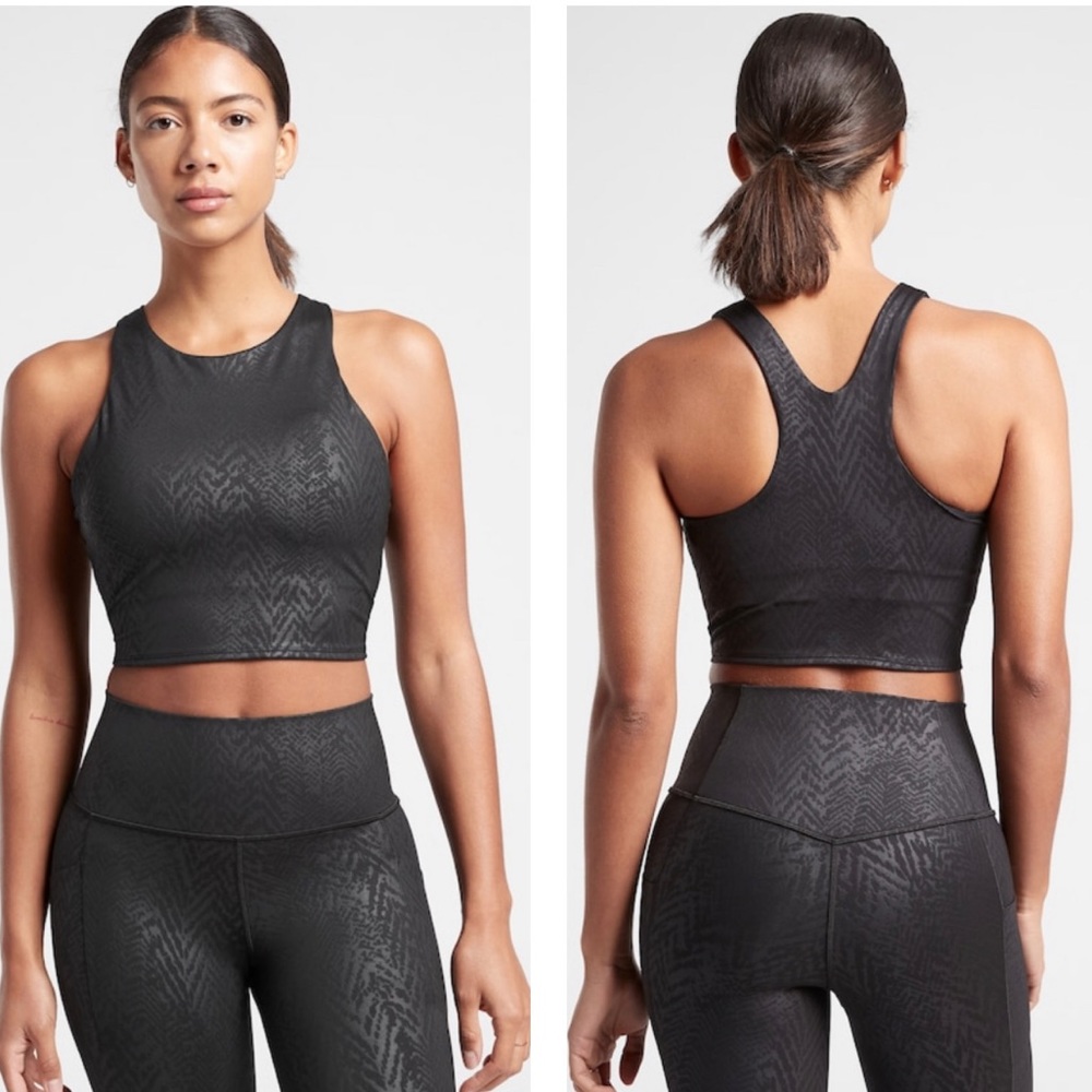 NWOT ATHLETA Embossed Conscious Crop